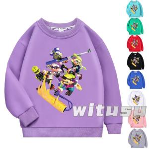 子供服 秋 冬 男の子 女の子 スウェット トップス スプラトゥーン