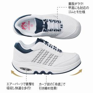 ナースシューズ 白 黒 疲れにくい スニーカー...の詳細画像2