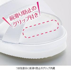 ナースシューズ 白 黒 疲れにくい スニーカー...の詳細画像3