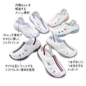 ナースシューズ 白 疲れにくい スニーカー ス...の詳細画像3