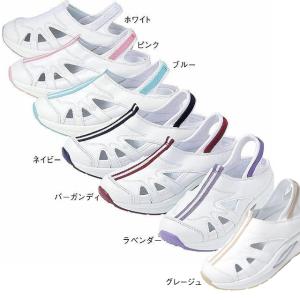ナースシューズ 白 疲れにくい スニーカー ス...の詳細画像1