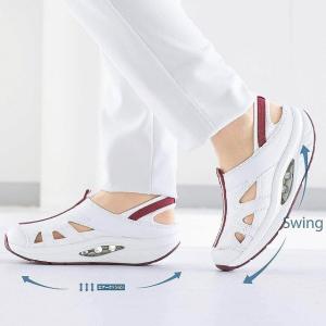 ナースシューズ 白 疲れにくい スニーカー ス...の詳細画像3