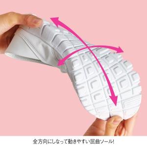 送料無料 ナースシューズ 白 黒 疲れにくい ...の詳細画像3