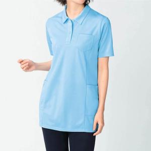 アンファミエ 看護 介護 病院 保育士 ケア ヘルパー ユニフォーム　レディスきれいラインポロシャツ_TB
