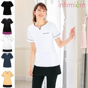 ビューティウェア 裾切替ストレッチチュニック