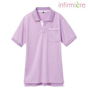 配色使いドライメッシュポロシャツ（男女兼用）_TB