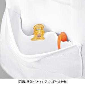 ナースワンピース 紺 白衣 ナース服 ナースウ...の詳細画像3