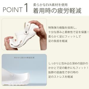 ナースシューズ 白 黒 疲れにくい スニーカー...の詳細画像3