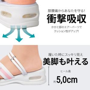 ナースシューズ 白 黒 疲れにくい スニーカー...の詳細画像3