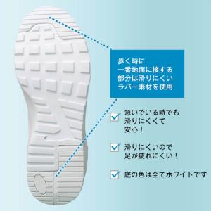 ナースシューズ 白 黒 疲れにくい スニーカー...の詳細画像5