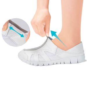 ナースシューズ 白 疲れにくい スリッポン 静...の詳細画像2
