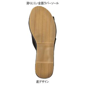 ナースサンダル 疲れにくい 黒 厚底 美脚 ヒ...の詳細画像4