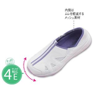 送料無料 ナースシューズ 白 黒 疲れにくい ...の詳細画像3