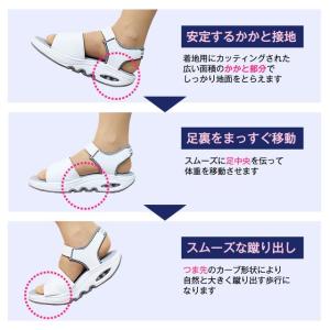 ナースシューズ 白 黒 疲れにくい スニーカー...の詳細画像3