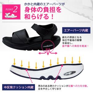 ナースシューズ 白 黒 疲れにくい スニーカー...の詳細画像4