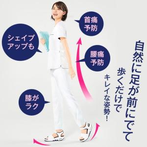 ナースシューズ 白 黒 疲れにくい スニーカー...の詳細画像5