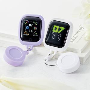 伸びる回転リール式！防水スマートウォッチ