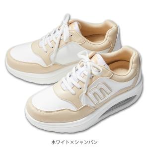 モズ ナースシューズ 白 黒 疲れにくい スニ...の詳細画像3