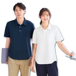 【今なら33％OFF】サラっと素材でシャツ見え！縦よこストレッチニットシャツ(男女兼用)_TB｜ナース通販アンファミエYahoo!店