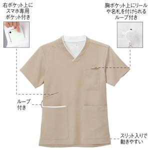 スクラブ 白衣 かわいい 医療 ナース服 医療...の詳細画像1