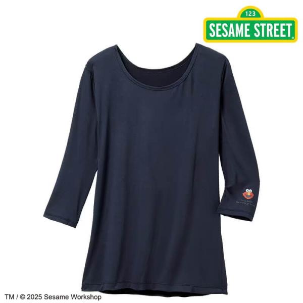 スクラブインナー 七分袖 キャラクター かわいい 白衣 医療 ナース服 ウェア 看護師 介護 アンフ...