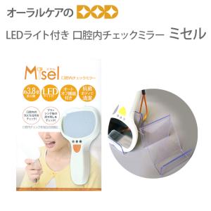 口腔内チェックミラー ミセル 専用スタンド付き LED メール便不可 送料無料 即発送｜info-dod