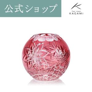 ☆美品 KAGAMI CRYSTAL / カガミクリスタル 花瓶 切子 !! KAGAMI 江戸切子 カガミクリスタル 一輪挿 花瓶 お祝い 御礼
