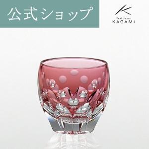 カガミクリスタル / ガラス ) 江戸切子 ロックグラス 七宝 T748-2834