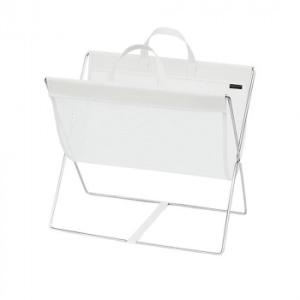 日本製 SAKI(サキ) セルフワゴン メッシュ×レザー調PVC Mサイズ R-358 ホワイト