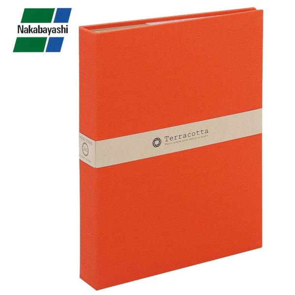ナカバヤシ テラコッタ 無線綴ポケットアルバム 3段ポケット L判 レッド TER-L3P-140-...