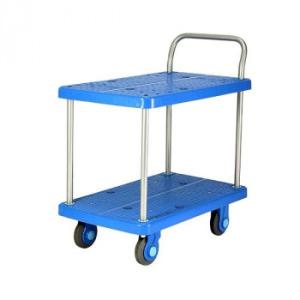 静音台車　テーブル2段式　最大積載量250kg　PLA250-T2