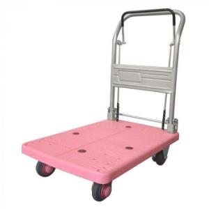 静音台車　ドラムブレーキ付・ハンドル折りたたみ式　最大積載量150kg　PLA150-DX-DB　ピ...