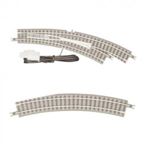 電動・手動カーブポイントレール R195-220 30度右分岐 R027