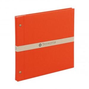 ナカバヤシ　テラコッタ　フリーアルバム　デミ　レッド　TER-DF-140-R