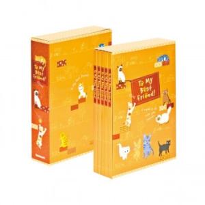 ナカバヤシ　5冊組ポケットアルバム270枚　キャット＆ドッグ/レッド　5PL-270-30-R