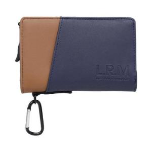 L.R.M 切り替え合皮ミドル財布 CMK-0574 ネイビー
