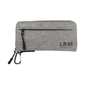 L.R.M 隠しジップラウンド長財布 CMK-0558 グレー