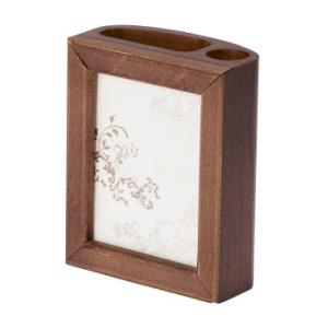 茶谷産業 ペンスタンド フォトフレーム付 ウォールナット 853-203