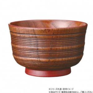 阿瀬真三商店 汁椀 筋入渕朱 R0513