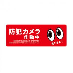 防犯プレート横型L　06赤 SC06R-HL