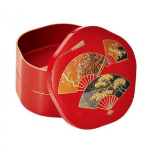 まえじゅう漆器 兼六 5.0梅二段重 6R-521