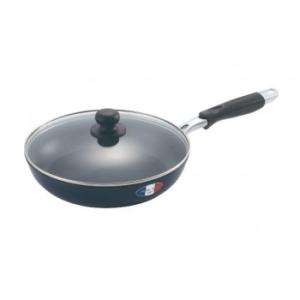 「ジャンヌ・エコール」フタ付フライパン26cm　JE-112R