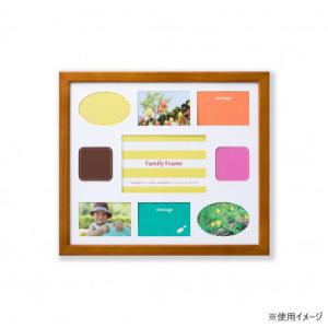 写真立て ファミリーフレーム ポニー 写真4切 ブラウン 33R08906001