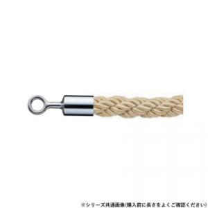 シロクマ パーティションロープ φ25×1800mm クローム/ゴールド FPR-25R