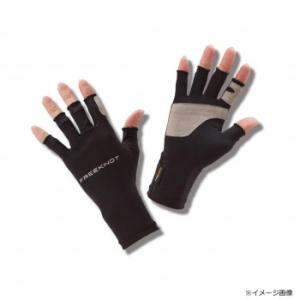 ハヤブサ ストレッチタフグローブ　5本カット ブラック F Y4197-F-90