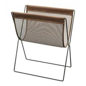 日本製　SAKI(サキ) サイドワゴン・メッシュ×合皮 Lブラックフレーム ブラウン R-345・B