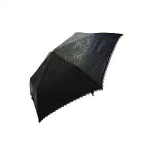 藤田屋 晴雨兼用折りたたみ傘 50cm エンボス　レース 小花 M-0202-R