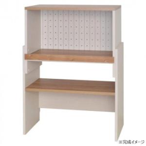 日本製組立家具 キッチンボード スライド式レンジ台 CO-CR-80R カリーナ