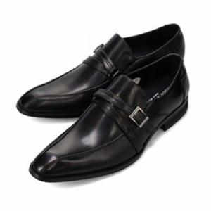 ヴィア カミーノ via cammino モンクストラップドレスシューズ ブラック 25.0cm V...