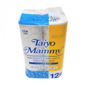 太洋紙業 1280 トイレットペーパー W マミー (30m) 12R×8入